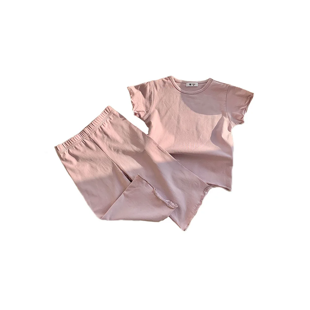 Pijama de manga corta para bebé en modal color caramelo - imagen 3
