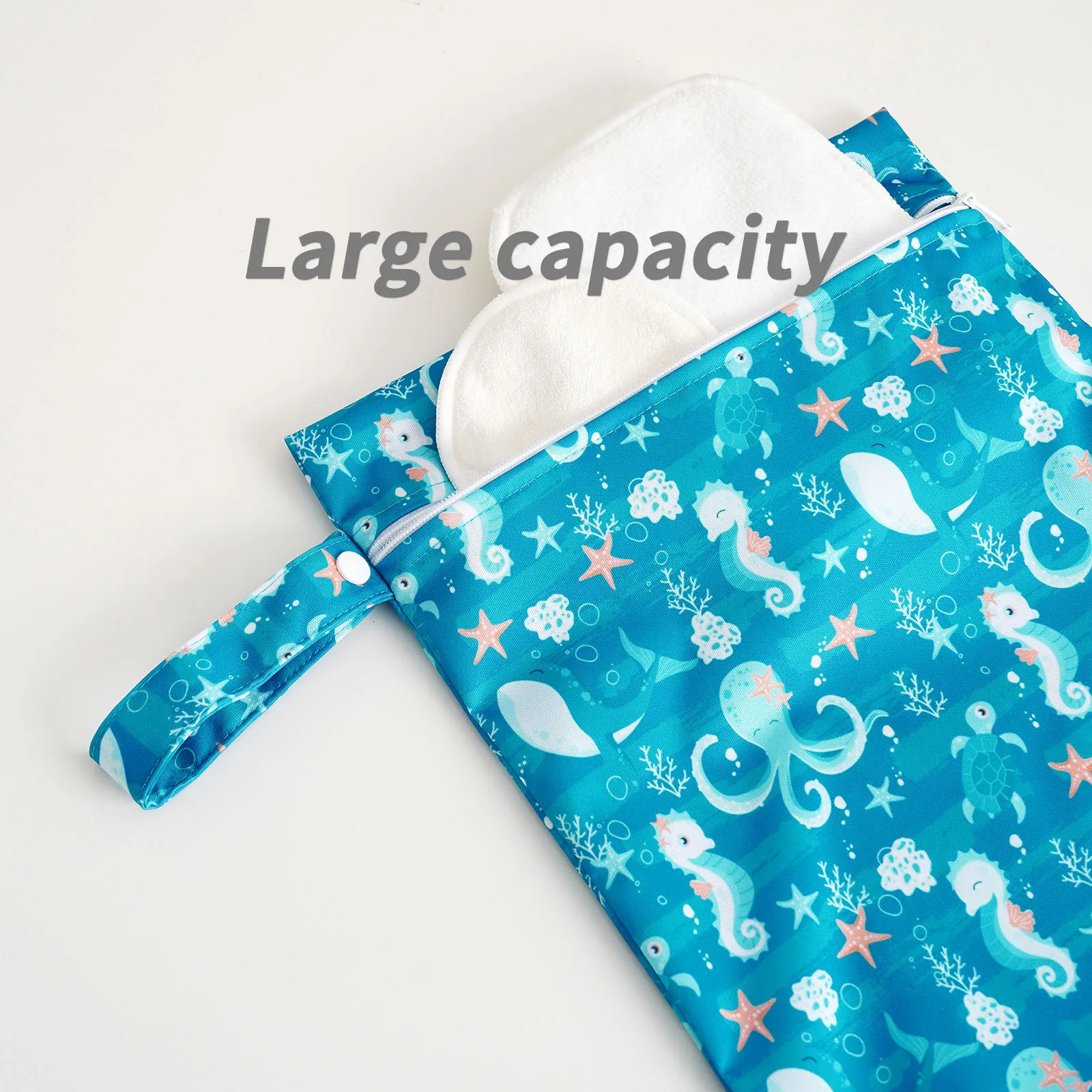 Happyflute Bolsa impermeable para pañales de tela, húmedo y seco - imagen 4