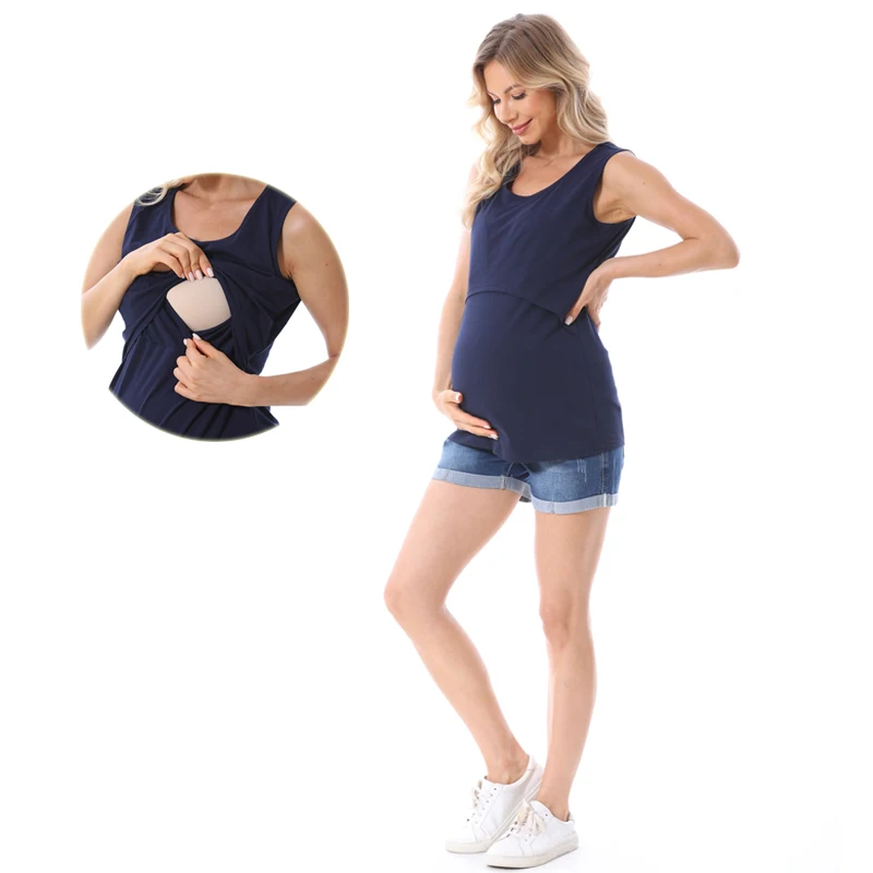 Chaleco de lactancia premamá talla grande – suave y transpirable