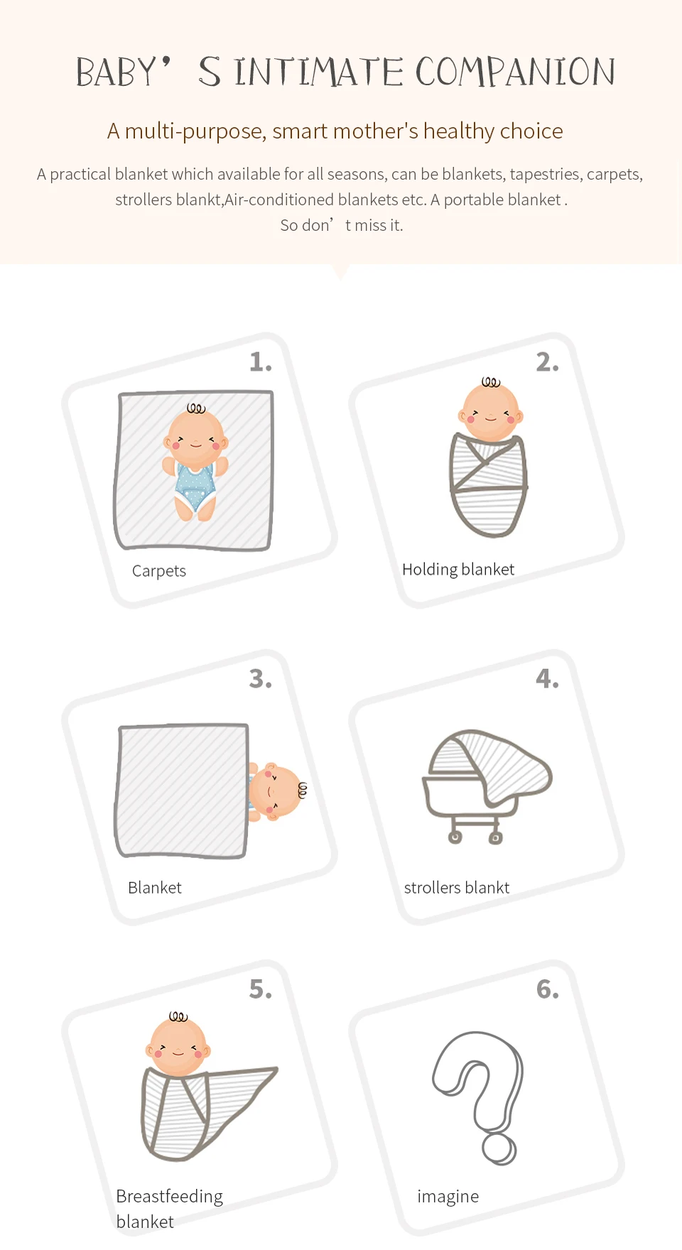 Mantas para cochecito y ropa de cama