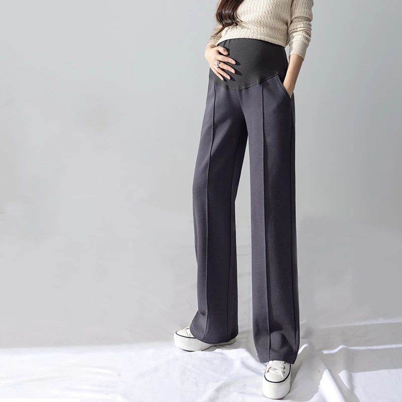 Pantalones de maternidad rectos para primavera y otoño – oficina