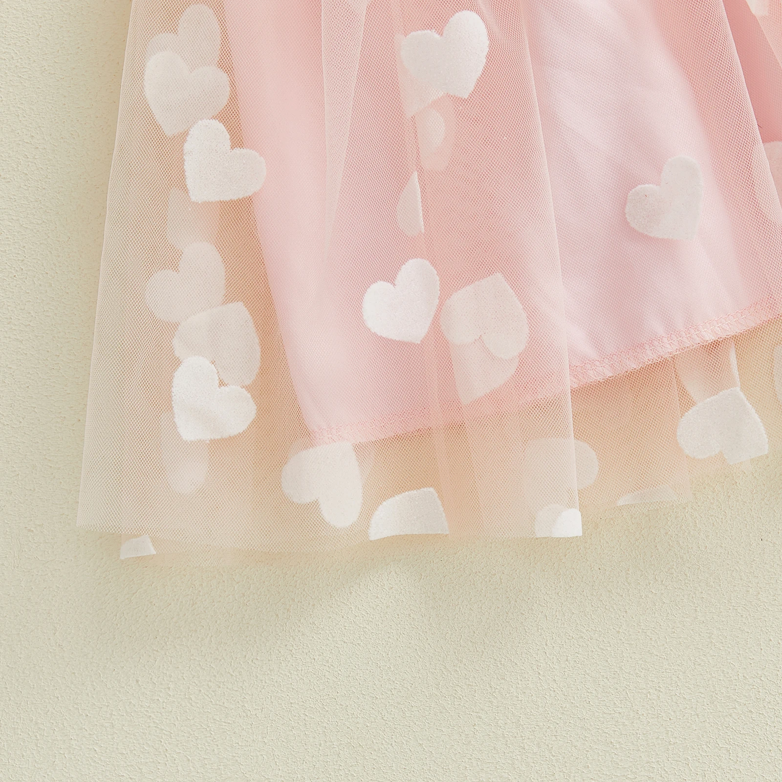 Vestido de verano princesa para niña con mangas voladoras y tul - imagen 3