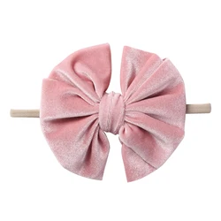 Diademas de terciopelo para bebe - Lazo y nudo, accesorios infantiles