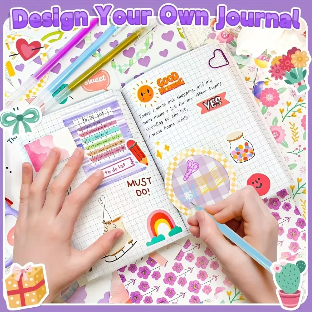 Kit de diario DIY para niñas adolescentes: manualidades y scrap - imagen 2