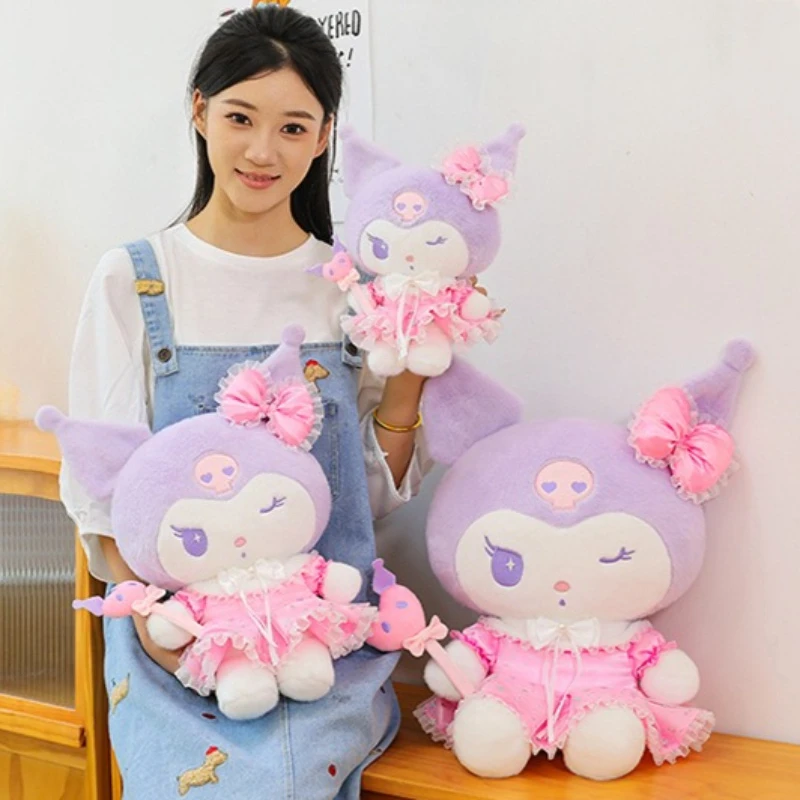 Peluche Kuromi Sanrio suave para niños, personaje Lolita - imagen 3