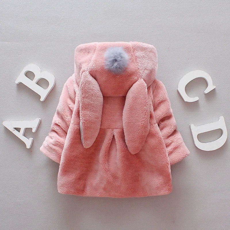 Abrigo de invierno con capucha y forro polar para niños