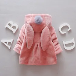 Abrigo de invierno con capucha y forro polar para niños
