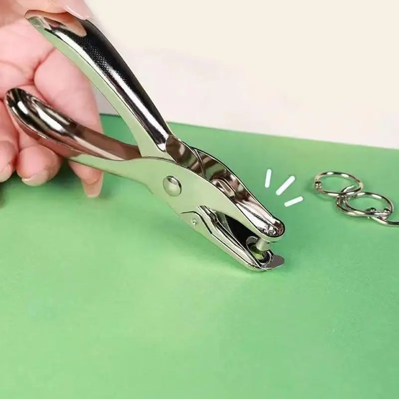 Perforadora de papel metálica de mano para manualidades - imagen 2