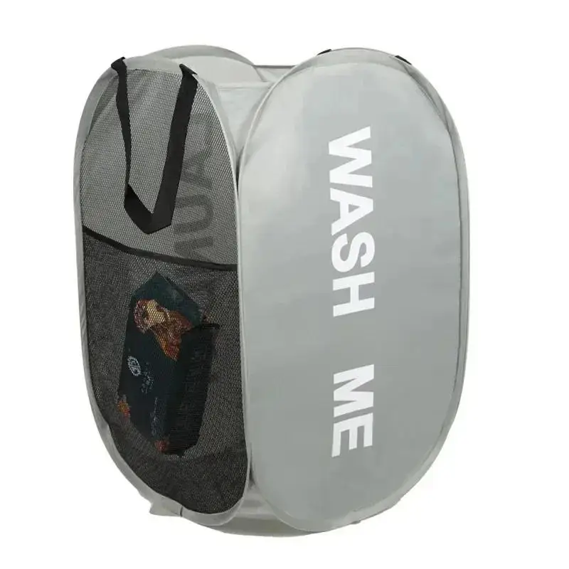 Cesto de ropa plegable resistente, gran capacidad y lavable