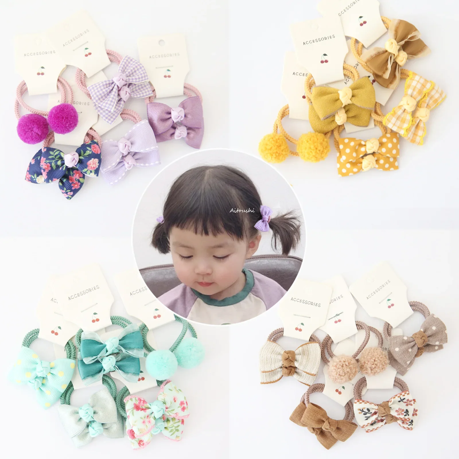 Bandas elásticas lazo para cabello bebé niño – Set cómodo duradero - imagen 3