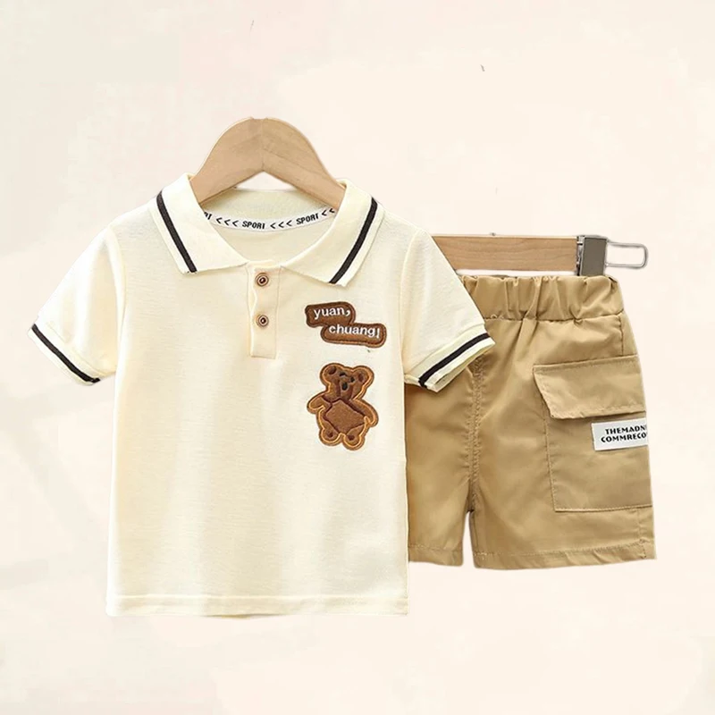 Conjunto de verano para bebé con camiseta y pantalones cortos - imagen 2