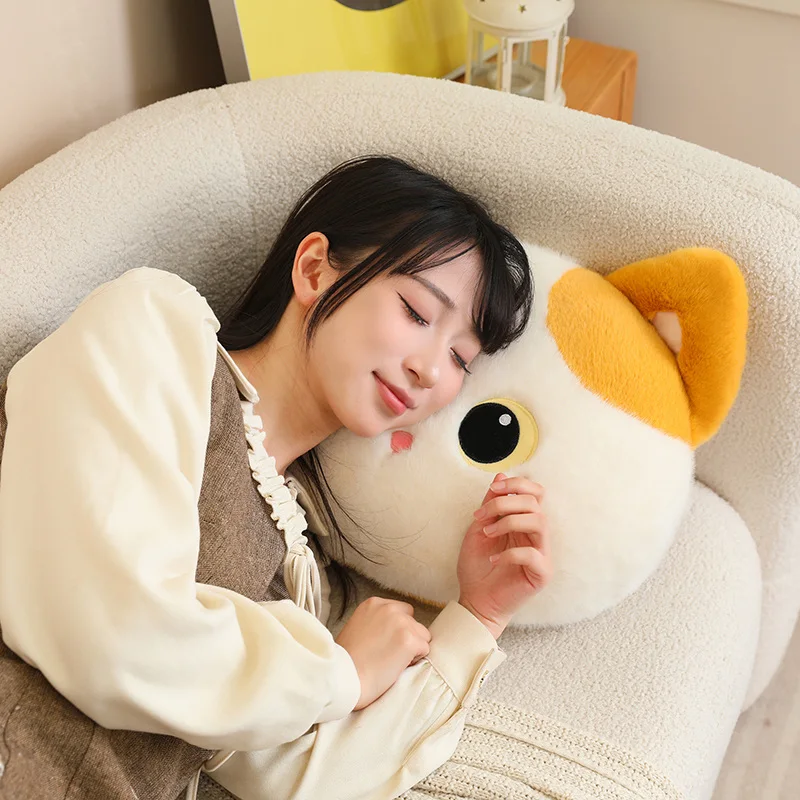 Almohada de felpa de gato para niños – Cojín suave negro - imagen 5