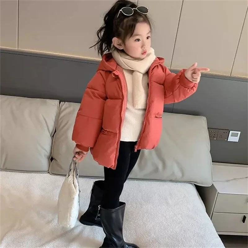 Abrigo cálido con capucha para niños y niñas de invierno - imagen 5