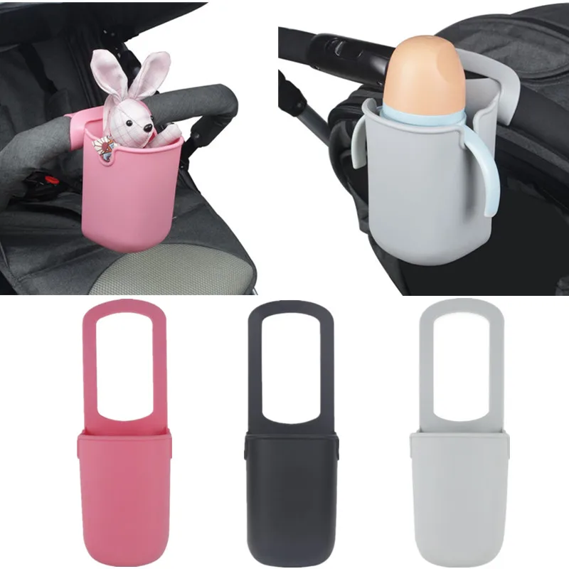 Portavasos para cochecito de silicona flexible universal - imagen 3