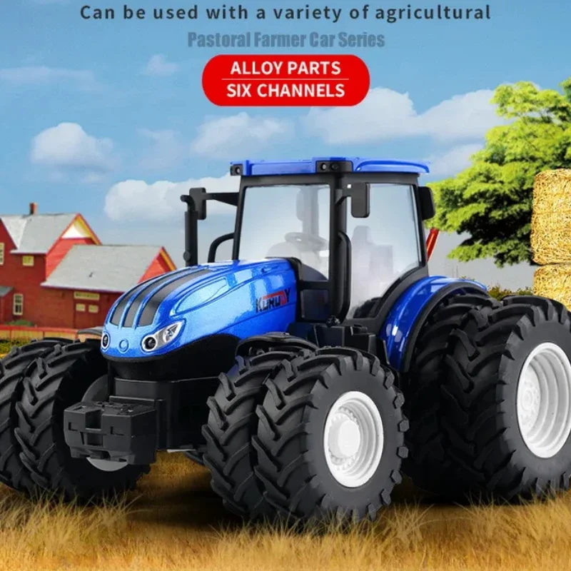 Coche teledirigido tractor de granjero con remolque - imagen 2