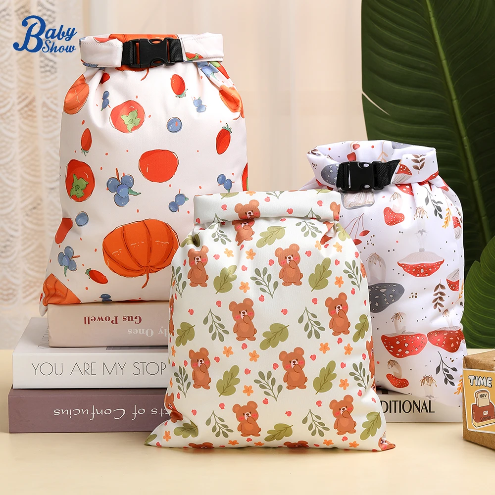 Bolsa de pañales húmeda y seca reutilizable para bebé y ropa - imagen 2