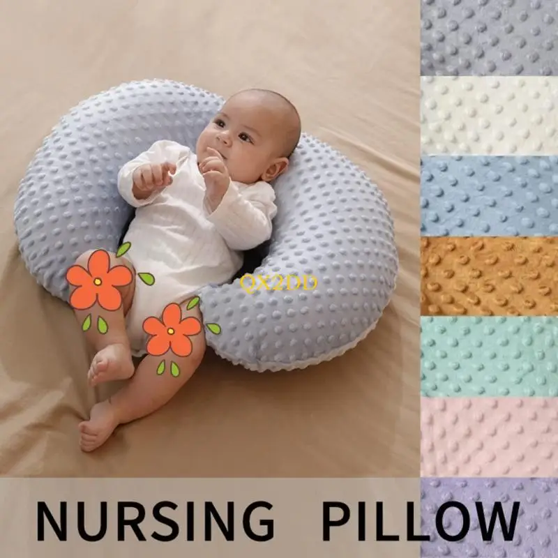 Almohada de lactancia ergonómica para recién nacido con funda - imagen 5