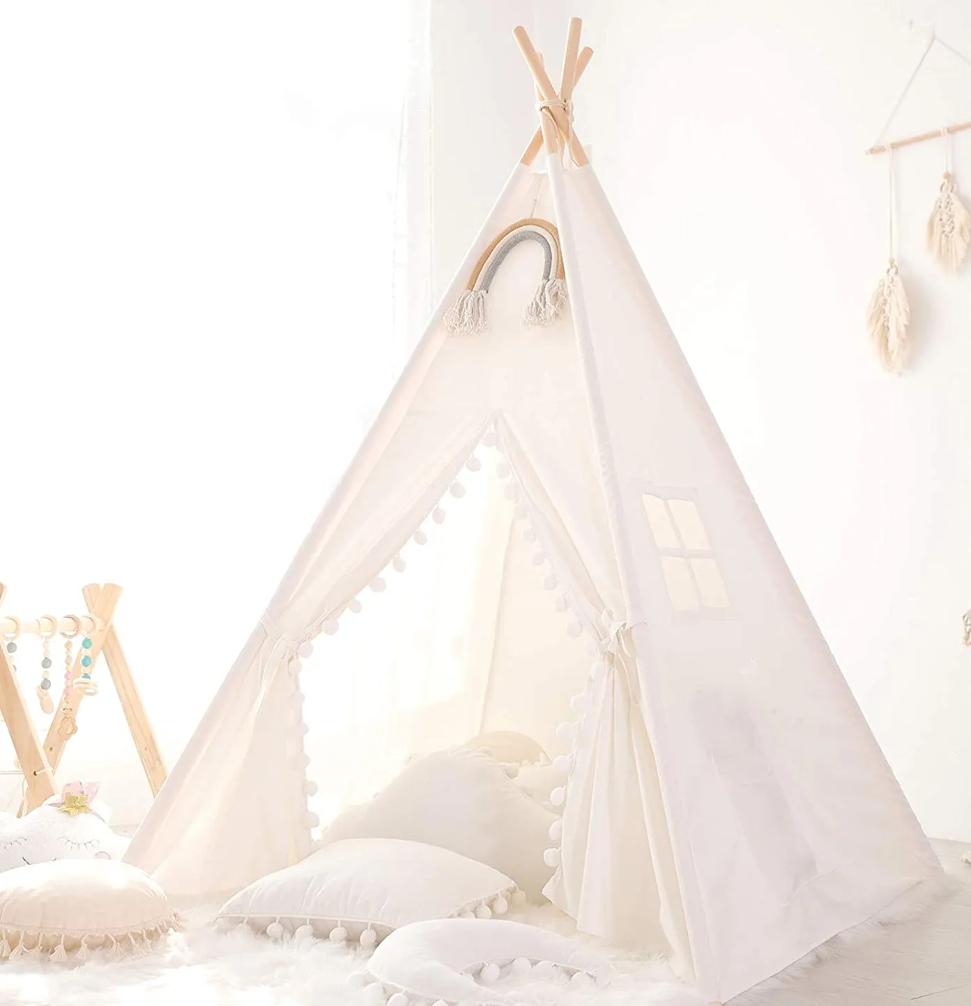 Tienda de campaña Wigwam para niños – Zona juegos interior