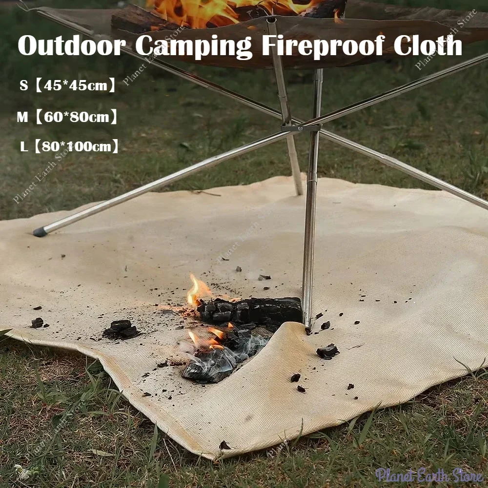 Manta ignífuga para camping y barbacoa