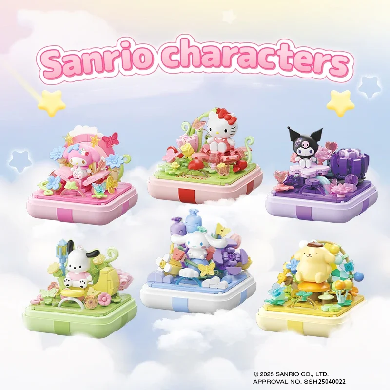 Caja sorpresa Sanrio de construcción acrílica con Hello Kitty y Kuromi - imagen 2