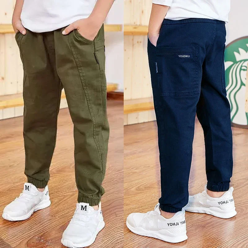 Pantalones de algodón niño estilo deportivo casual primavera otoño - imagen 3