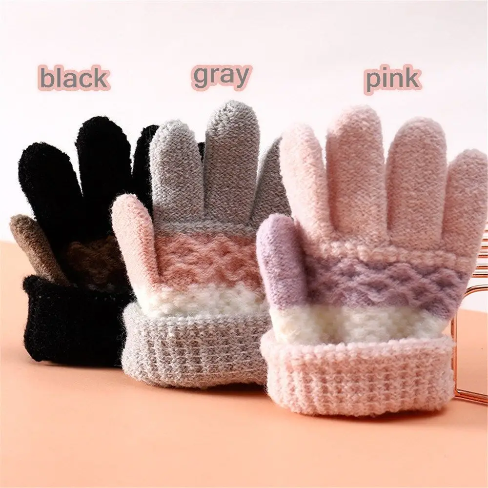 Guantes infantiles de lana para otoño e invierno, mitones suaves - imagen 3