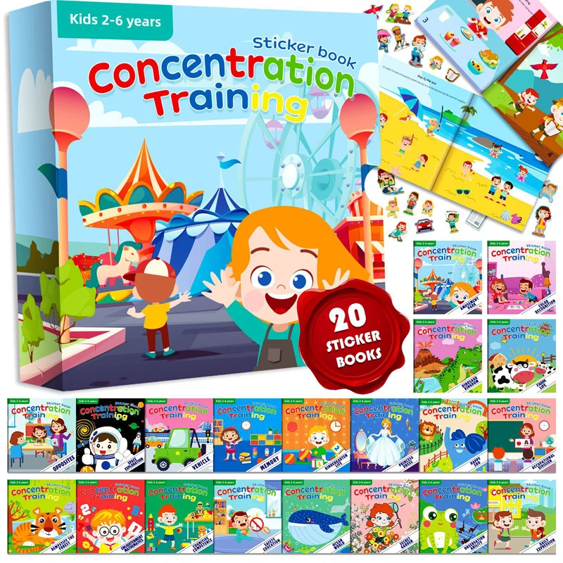 Libro de pegatinas reutilizables – Animales Montessori para niños - imagen 2