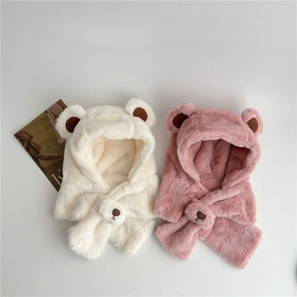 Gorro de invierno infantil tipo bufanda antiviento cálido grueso - imagen 4