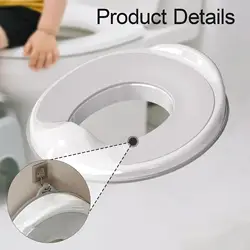 Asiento de orinal para inodoro compacto, cómodo y con colocación fácil