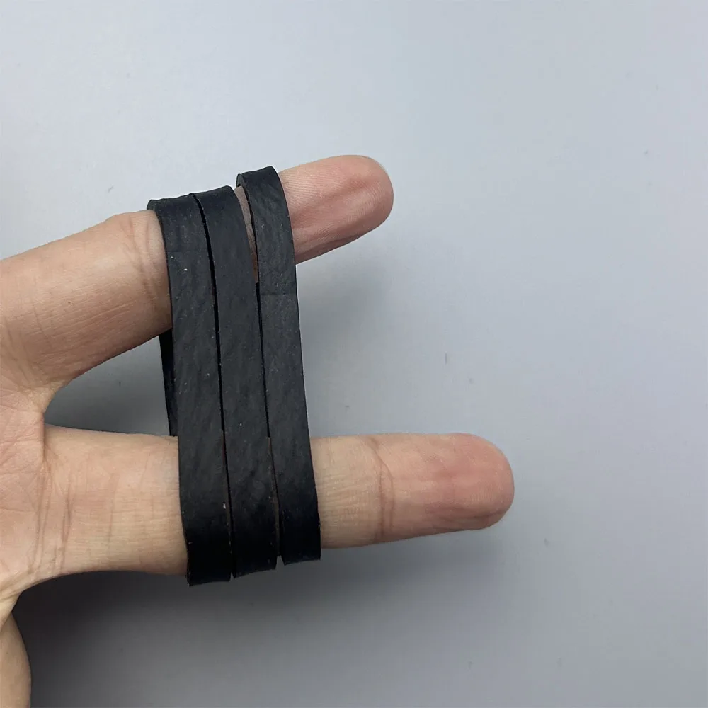 Bandas elásticas grandes de goma negra resistentes y estirables - imagen 2