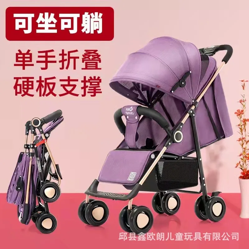 Carrito bebé plegable ligero cómodo seguro para recién nacidos - imagen 2