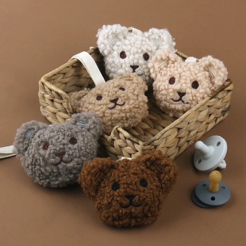 Oso de peluche portachupetes para guardería infantil - imagen 3