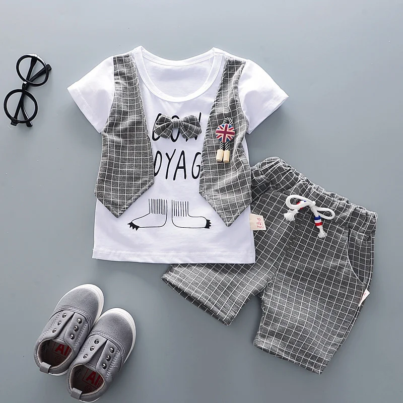 Conjunto de verano para niñas con camiseta y pantalones cortos - imagen 4
