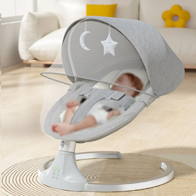 Mecedora eléctrica reclinable para bebé con música Bluetooth y móvil
