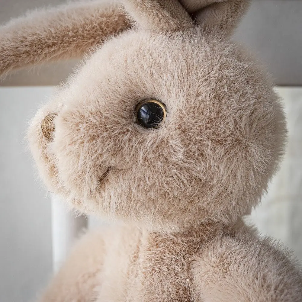 Peluche conejo de orejas largas con bufanda para decoración y juego - imagen 4