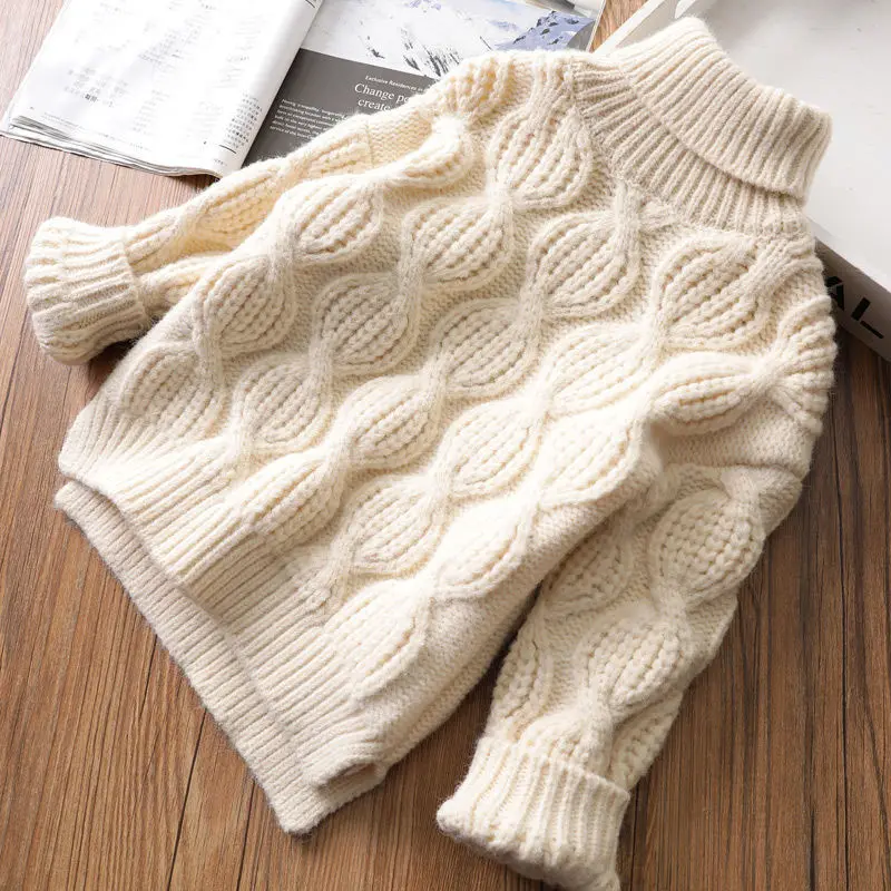 Jersey de punto con cuello alto Milangel – Algodón suave para niños - imagen 3