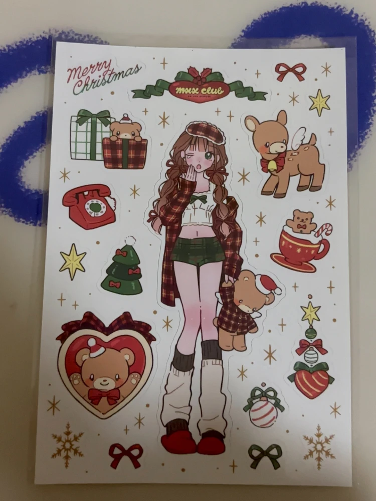 Pegatinas para chicas modernas estilo coreano, personajes dulces - imagen 2