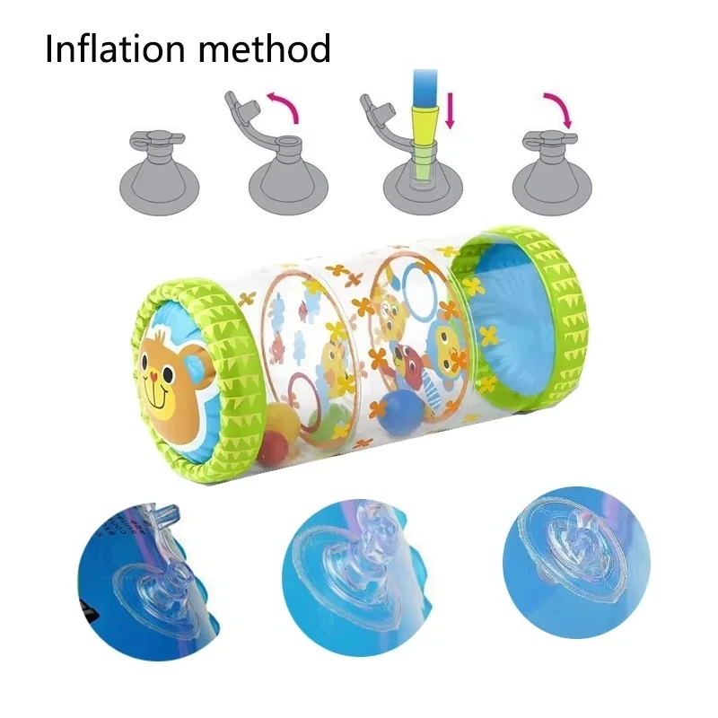 Juego de rodillo inflable orientado al movimiento
