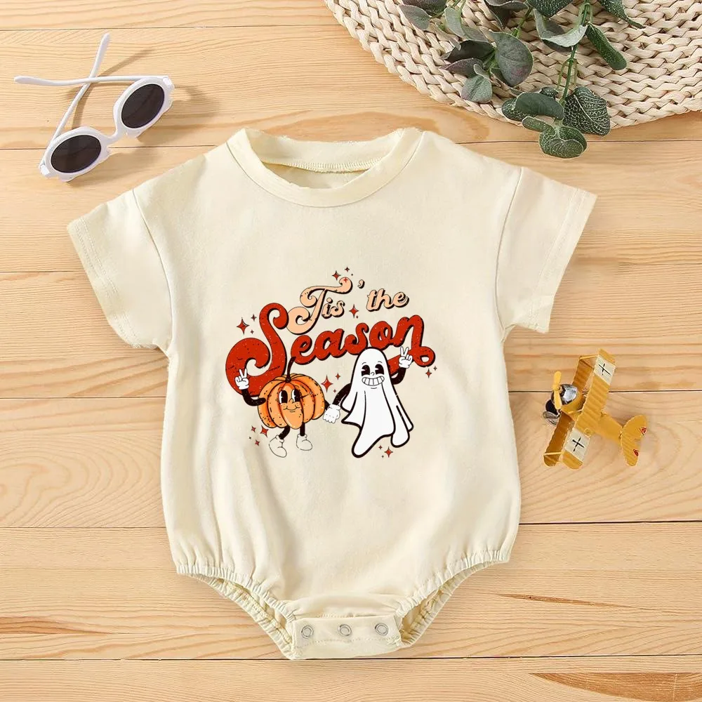 Tie The Season Body de bebé Halloween retro con calabaza - imagen 5