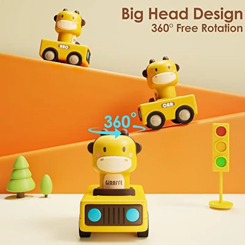 Press and Go juguete de coche fricción con animales para niños - imagen 2