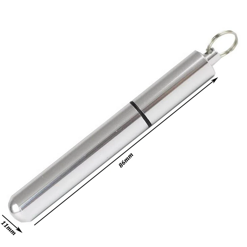 Porta palillos aluminio antiherrumbre con estuche viaje