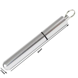 Porta palillos aluminio antiherrumbre con estuche viaje