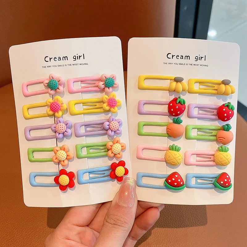 Pinzas para el cabello caramelo a presión sin daños para niña - imagen 4