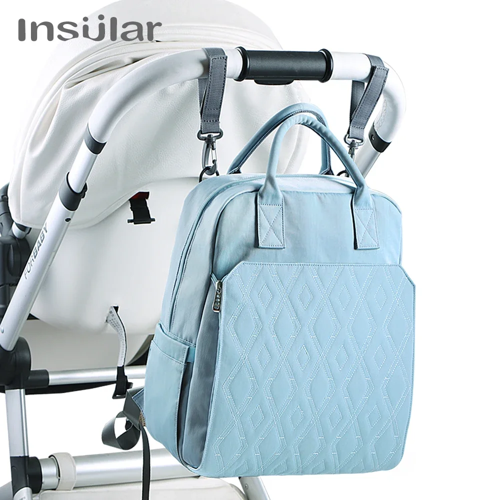 Bolsa de pañales momia impermeable multifunción para viajes - imagen 3
