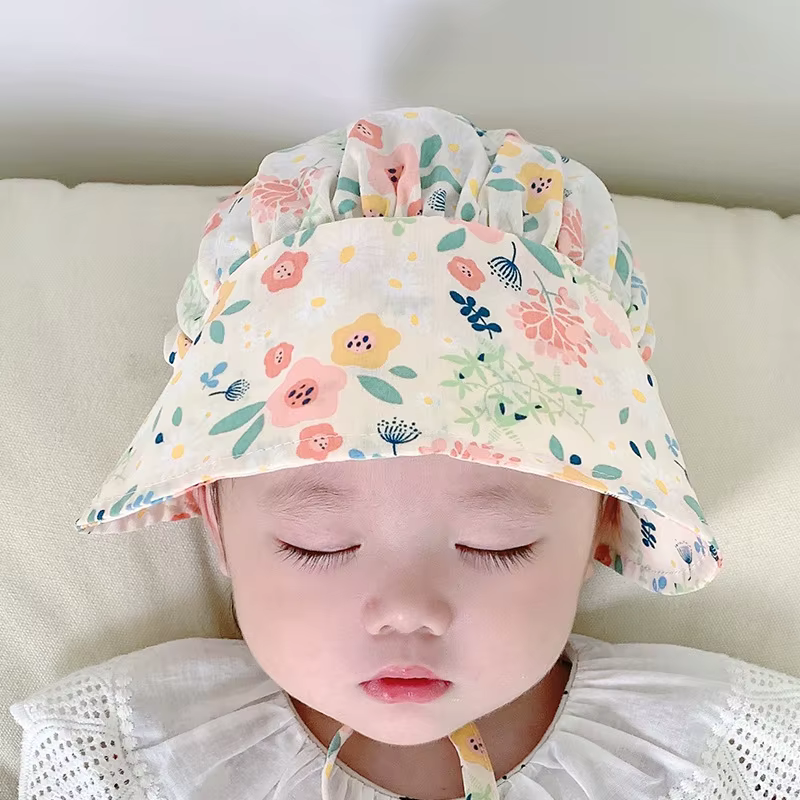 Sombrero para el sol de cubo para niñas – Estilo coreano veraniego - imagen 5