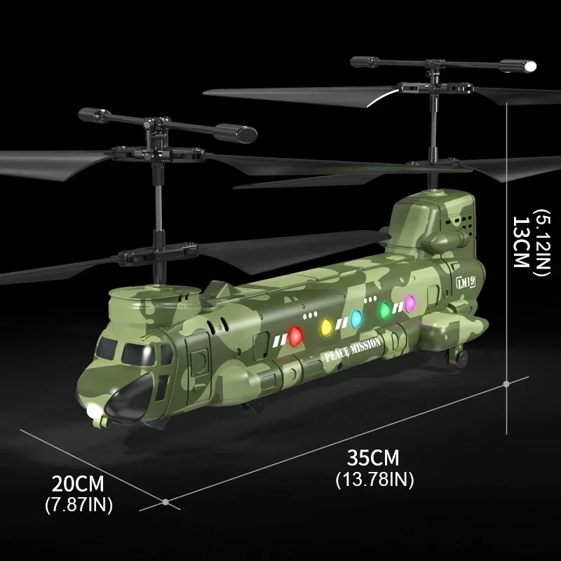 Helicóptero RC con cámara HD y luces, control por gestos para niños - imagen 3