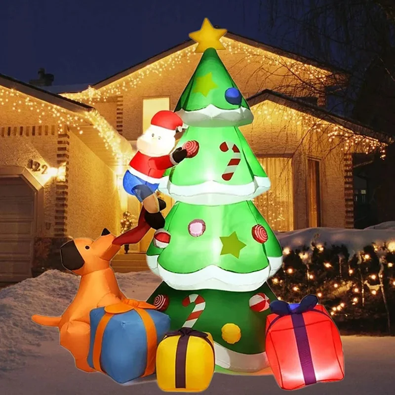 Árbol de Navidad inflable con luces LED para interior y exterior - imagen 3