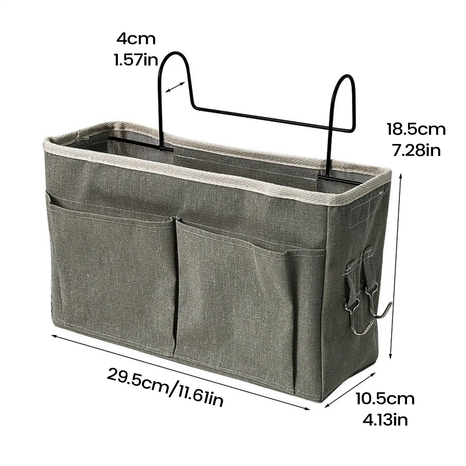 Organizador portátil para cabecera con bolsillo de pañales ajustable - imagen 5
