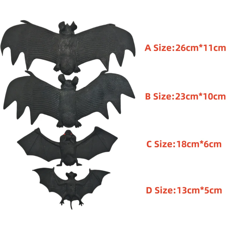 Murciélago terrorífico de Halloween – Juguete infantil en goma suave - imagen 5