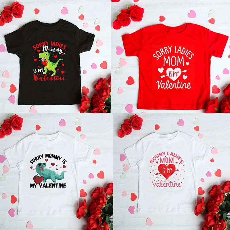 Camiseta San Valentín infantil de manga corta divertida para niños - imagen 5